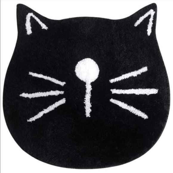 Microfiber Absorbent Bathroom Mat Cat Face NEW - Picture 6 of 7